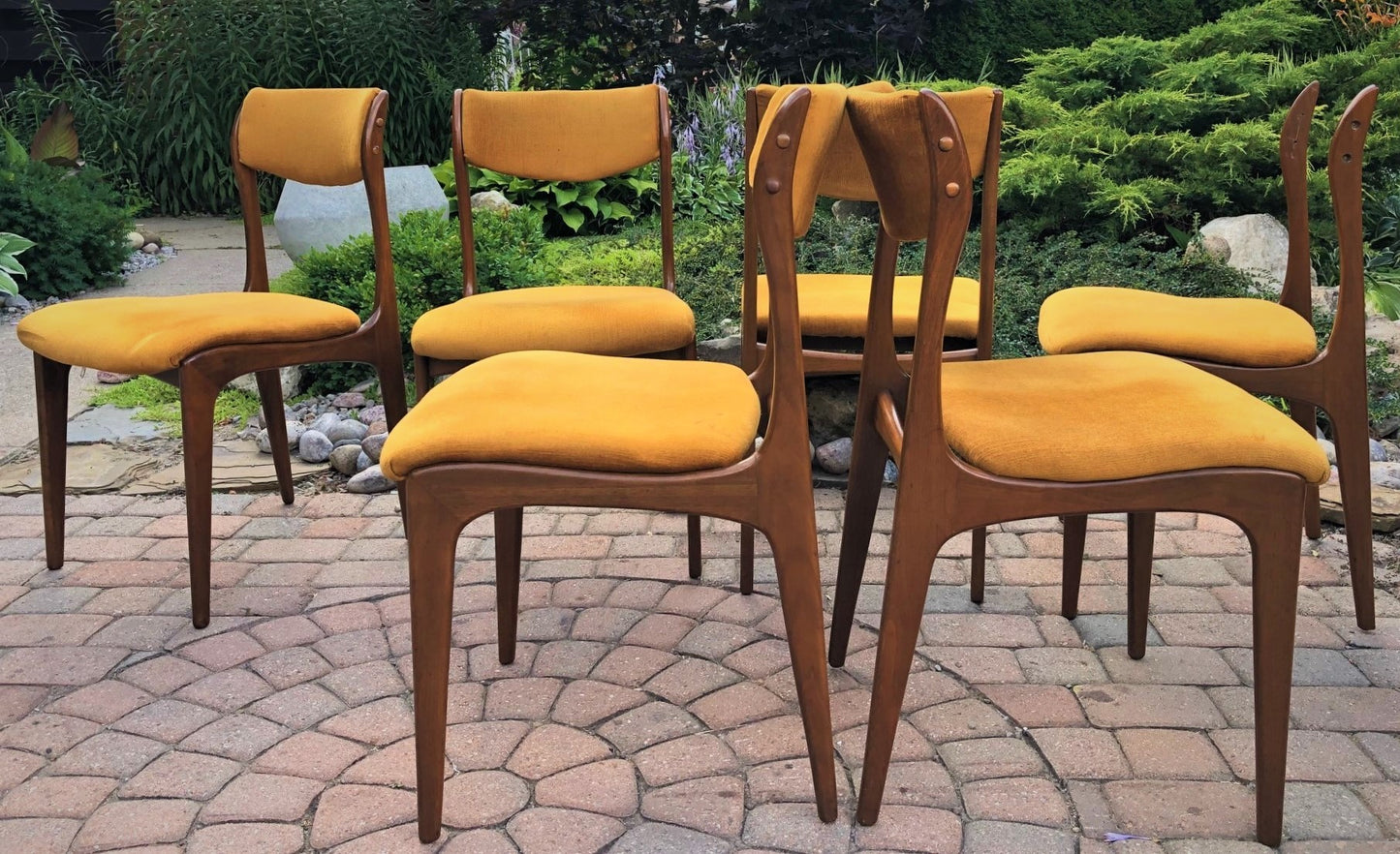 6 MCM Teak Chairs by Deilcraft RESTORED, each $150 only - Mid Century Modern Toronto