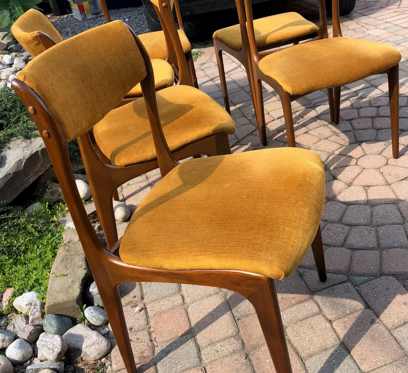 6 MCM Teak Chairs by Deilcraft RESTORED, each $150 only - Mid Century Modern Toronto