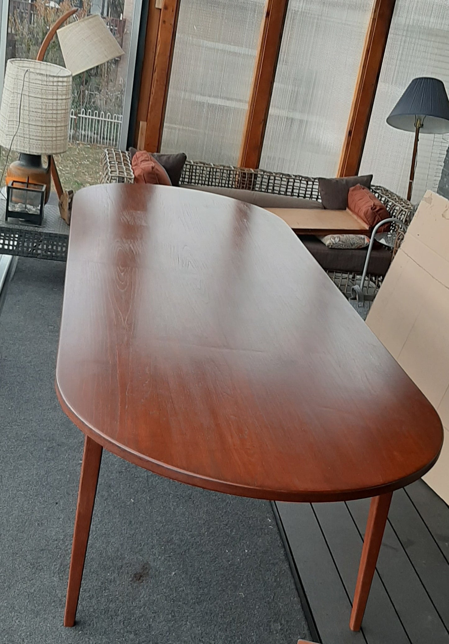 REFINISHED Unique Danish MCM Teak Table Dining or Boardroom -10 ft - Super Sale! - Mid Century Modern Toronto