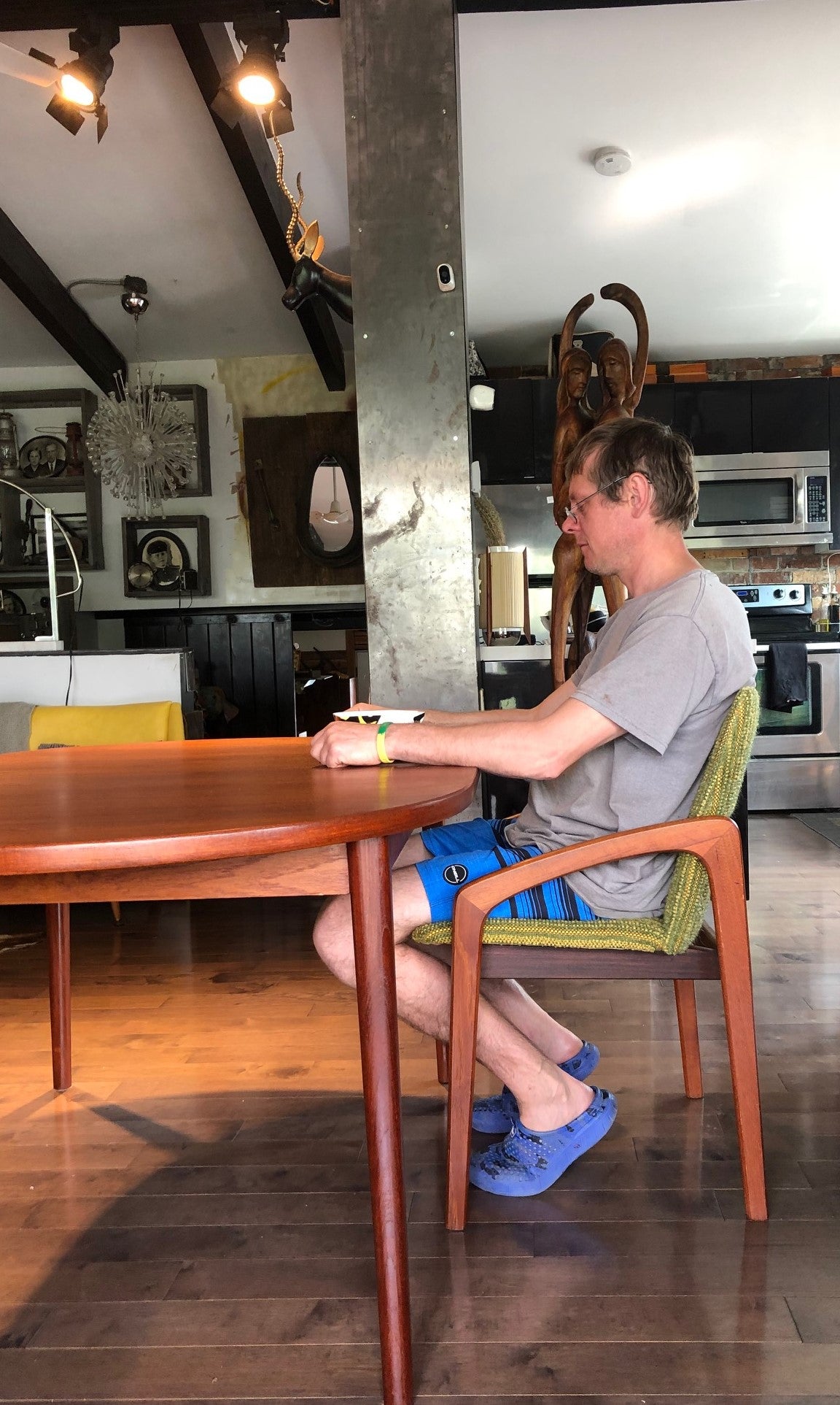 MCM Oval Teak Table Extendable REFINISHED by TROEDS 61"-83", treated for durability - Mid Century Modern Toronto