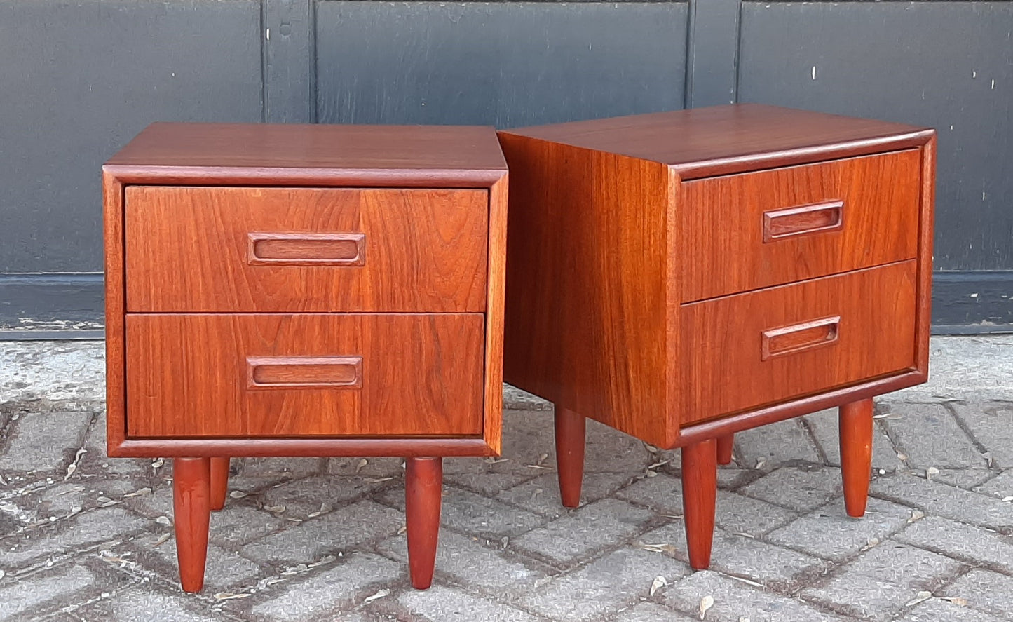2 REFINISHED Mid Century Modern Teak Nightstands, PERFECT - Mid Century Modern Toronto