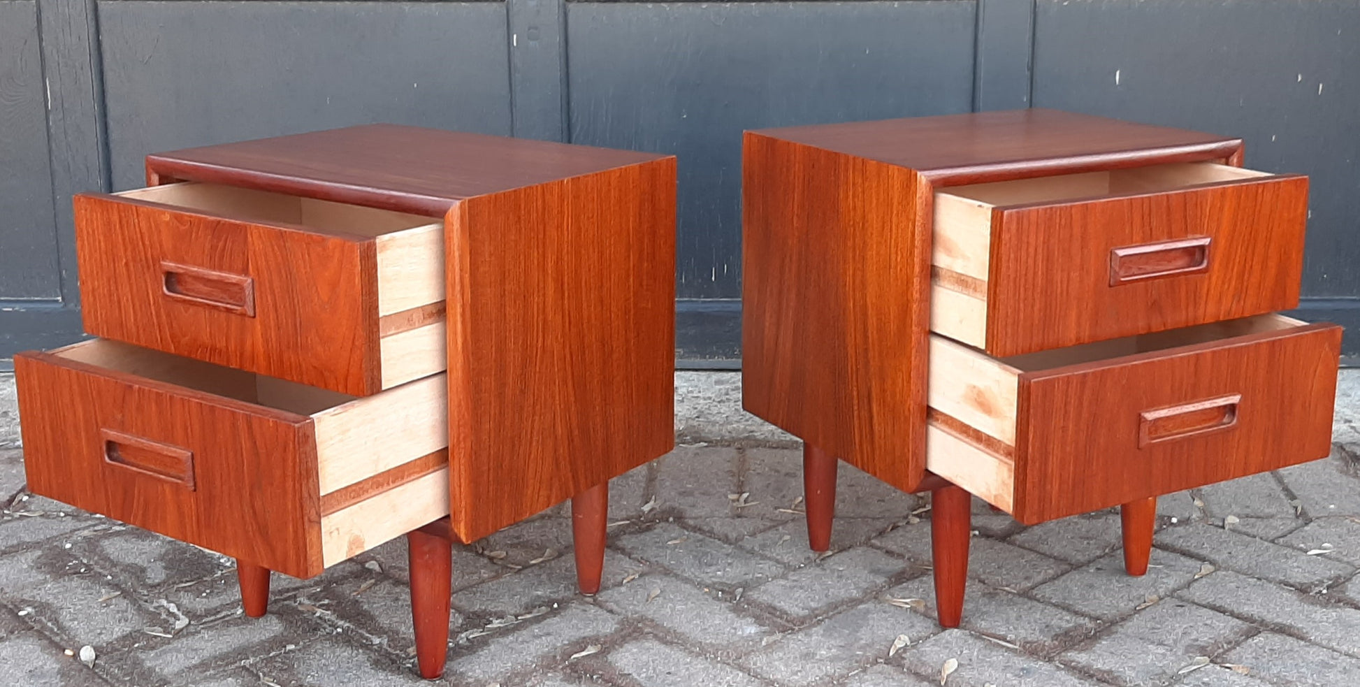 2 REFINISHED Mid Century Modern Teak Nightstands, PERFECT - Mid Century Modern Toronto