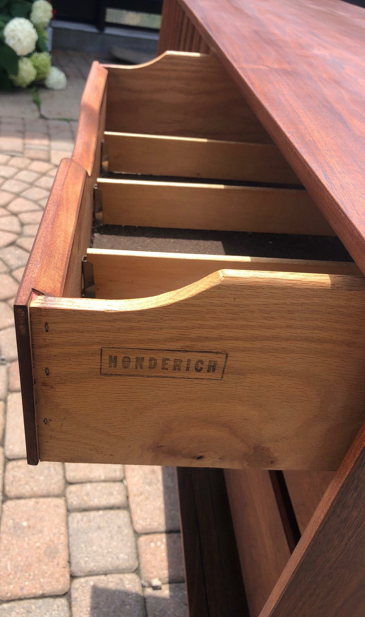 REFINISHED MCM SOLID Walnut Credenza Sideboard by Honderich, 70", perfect - Mid Century Modern Toronto