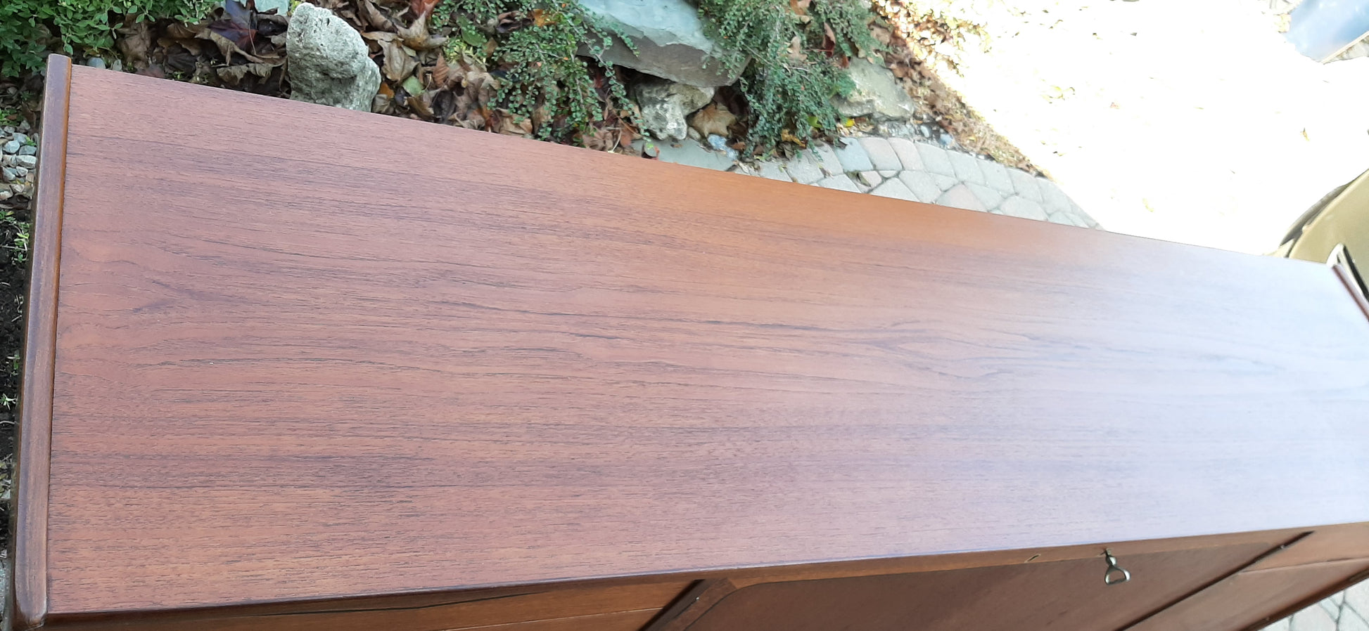 REFINISHED MCM Teak Credenza Sideboard, 73" made in Norway, perfect - Mid Century Modern Toronto