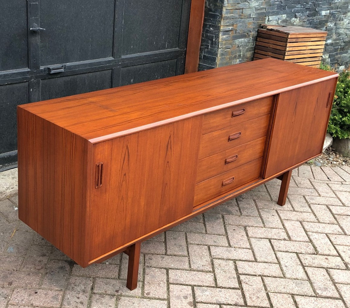 REFINISHED MCM Teak Sideboard, almost PERFECT, 6ft - Mid Century Modern Toronto