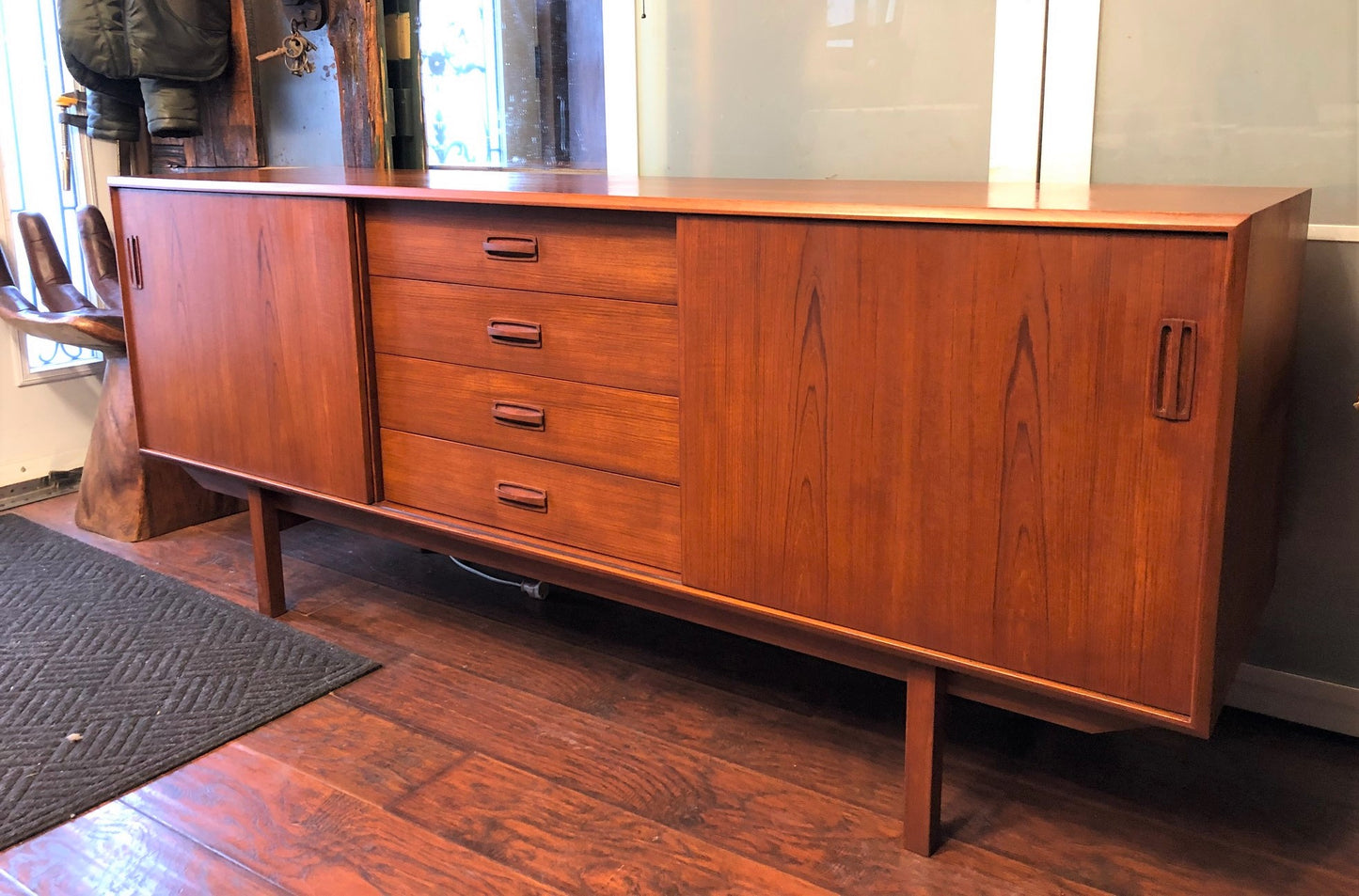 REFINISHED MCM Teak Sideboard, almost PERFECT, 6ft - Mid Century Modern Toronto