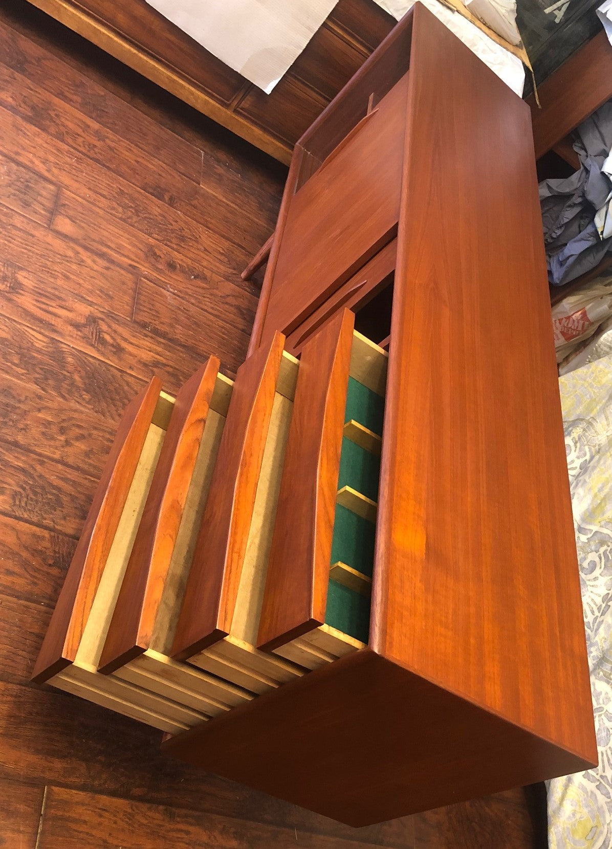 REFINISHED MCM Teak Sideboard TV Media Console 6ft perfect - Mid Century Modern Toronto