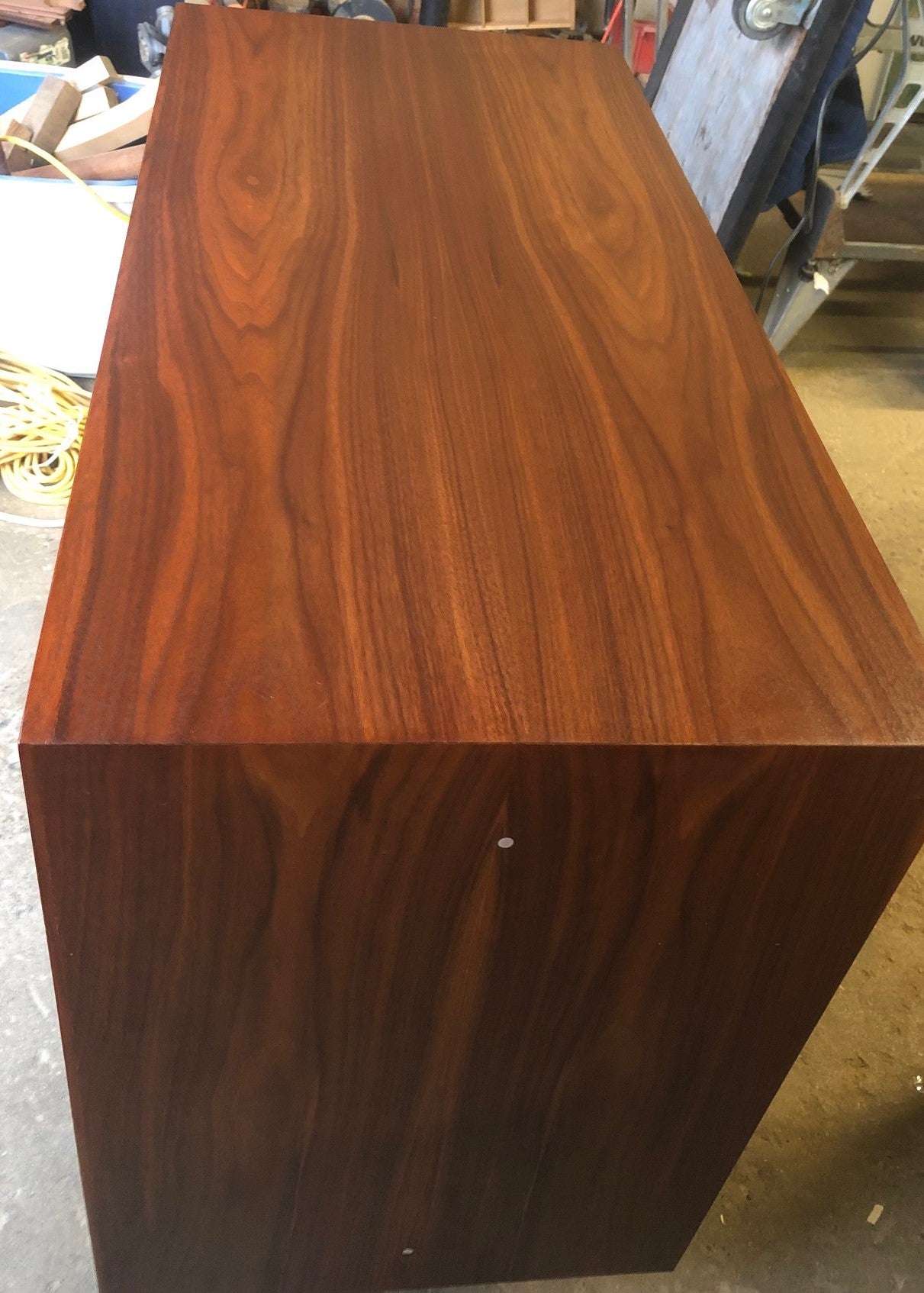 REFINISHED MCM Walnut Sideboard TV Media Record Console 37.5” PERFECT - Mid Century Modern Toronto