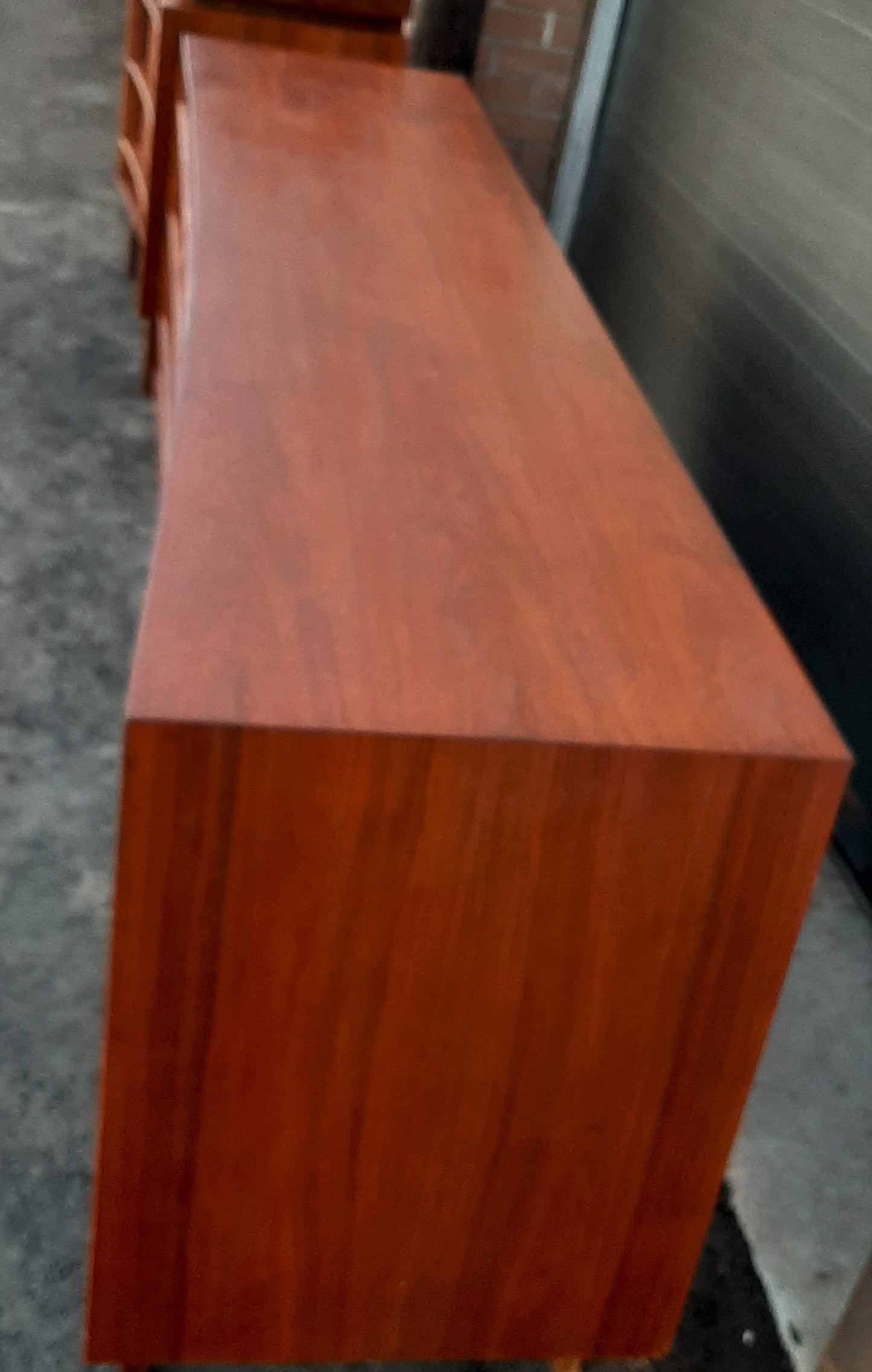 REFINISHED MCM Walnut Set of a Long Dresser 9 Drawers and a Gentleman's Chest, PERFECT - Mid Century Modern Toronto