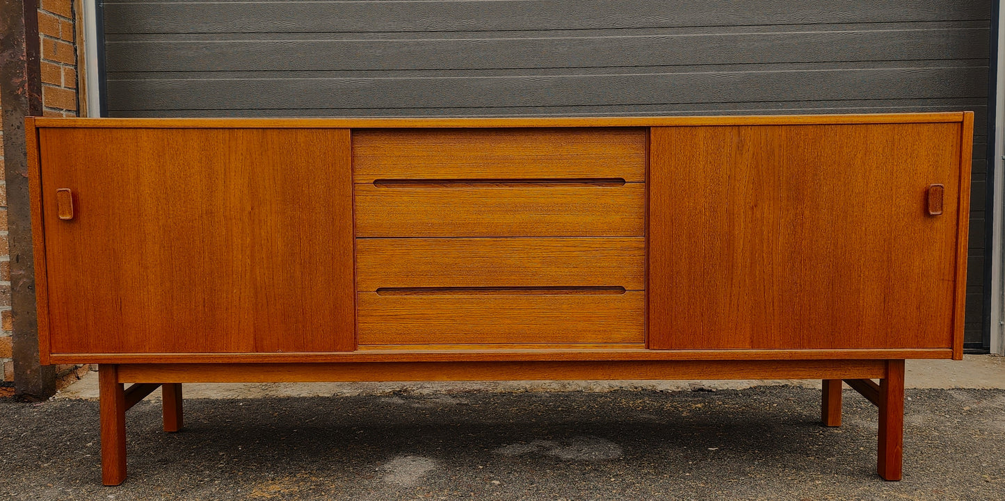 REFINISHED Midcentury Teak Sideboard by N. Jonnson for TROEDS 74"