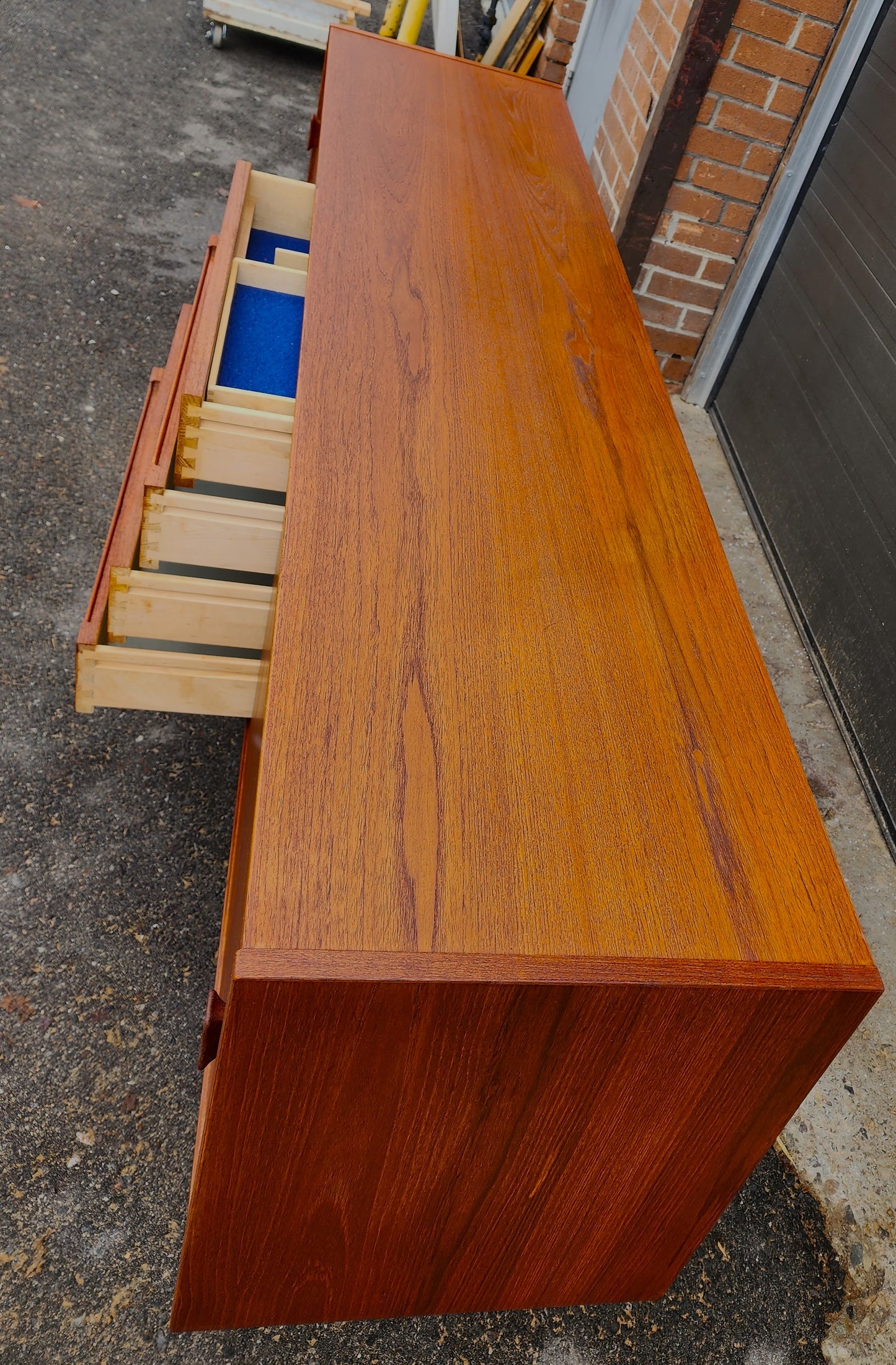 REFINISHED Midcentury Teak Sideboard by N. Jonnson for TROEDS 74"