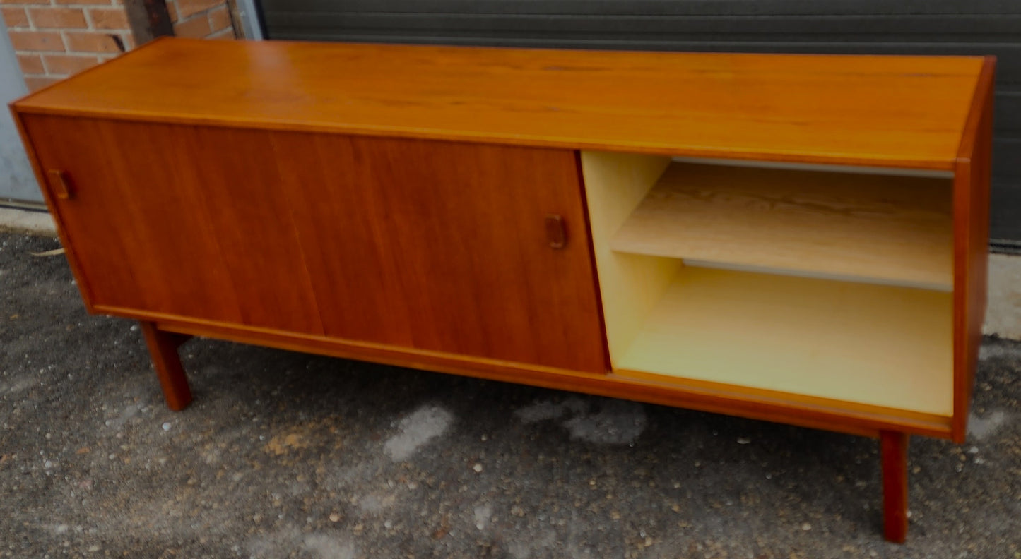REFINISHED Midcentury Teak Sideboard by N. Jonnson for TROEDS 74"
