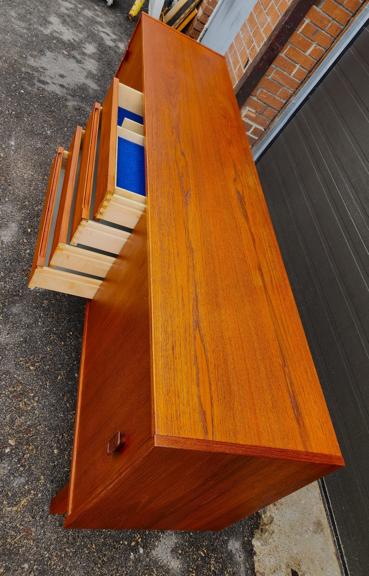 REFINISHED Midcentury Teak Sideboard by N. Jonnson for TROEDS 74"