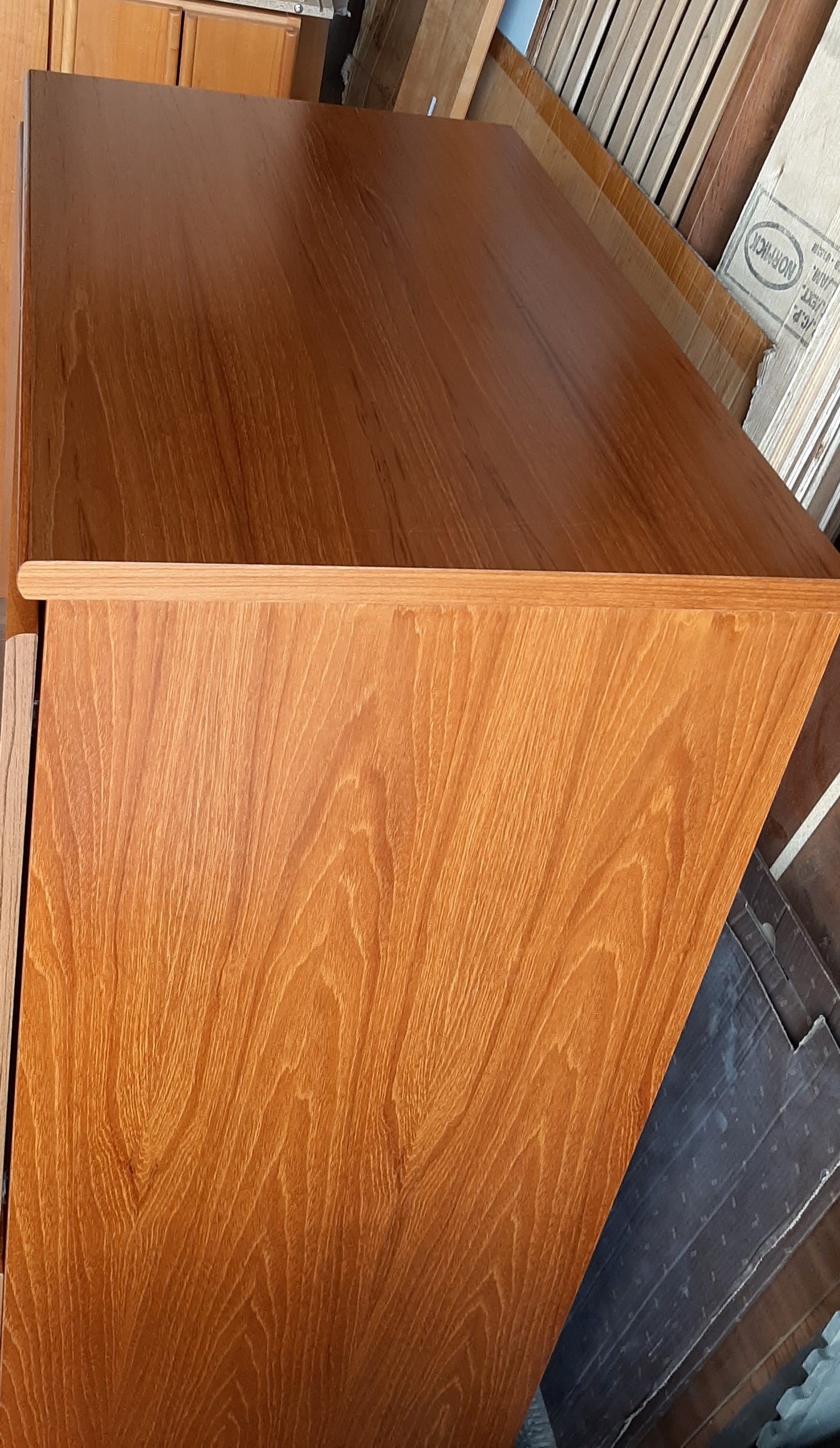 Danish MCM Teak Cabinet/ Wardrobe/ Tall Dresser