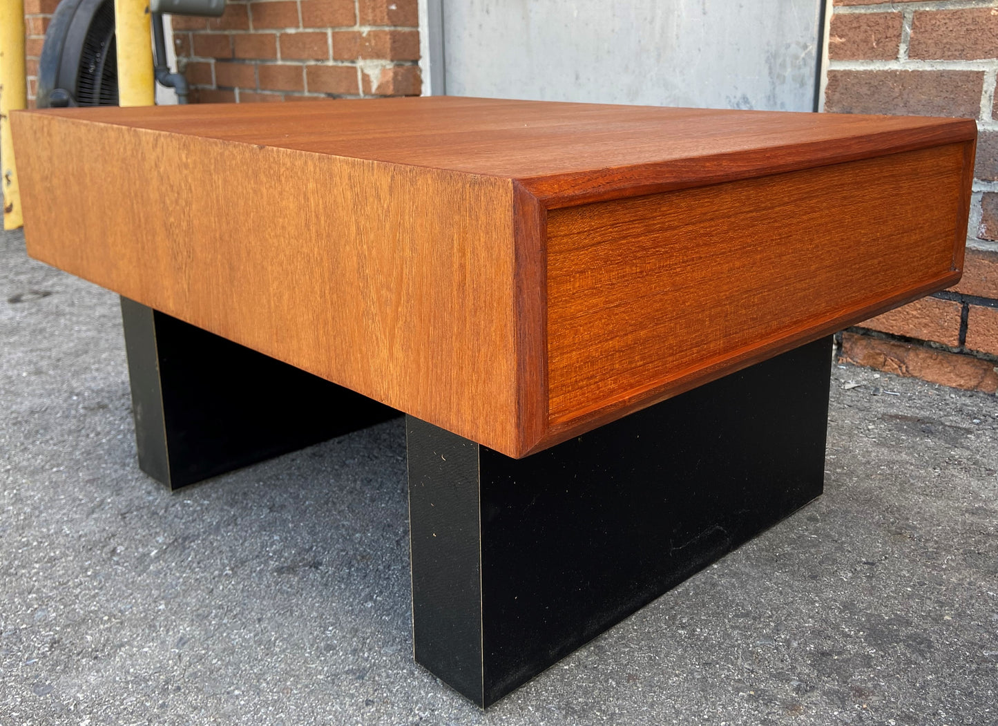 REFINISHED Mid Century Modern Teak Accent Table by RS Associates w drawer