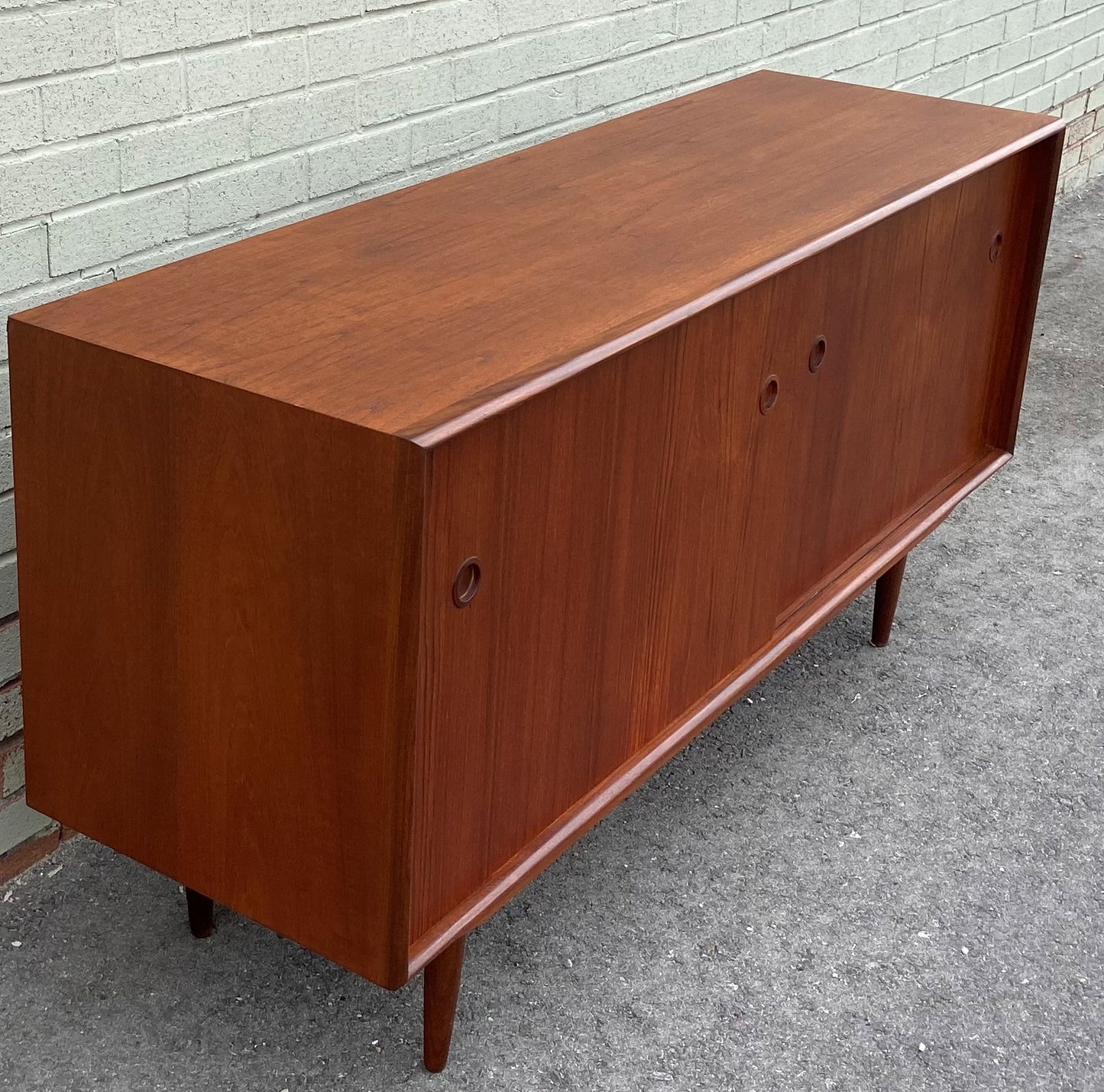 REFINISHE Mid Century Modern Teak Sideboard 60", Perfect