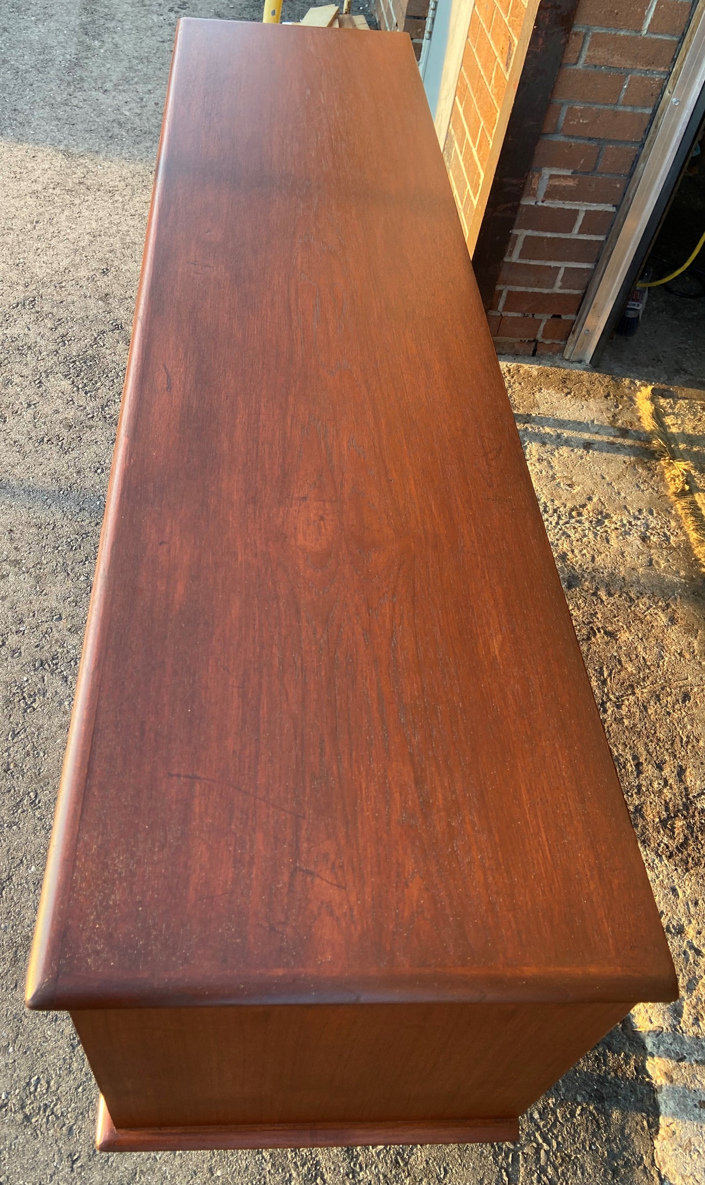 REFINISHED Mid Century Modern Teak Sideboard Buffet by Punch 6ft (not perfect)
