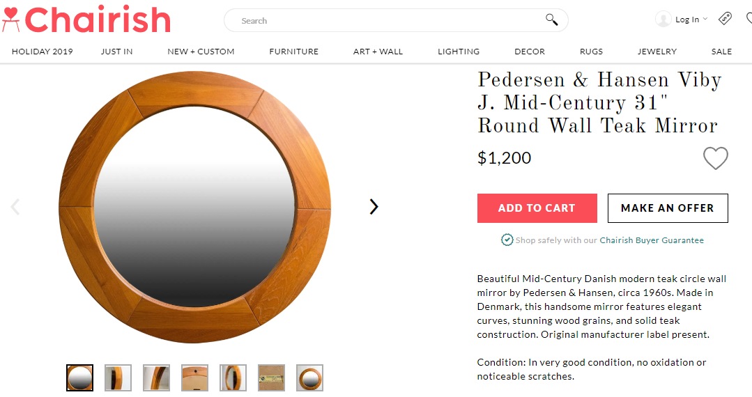 RESERVED for K. ***Danish MCM Pedersen & Hansen Solid Teak Mirror and Console Table,  PERFECT - Mid Century Modern Toronto