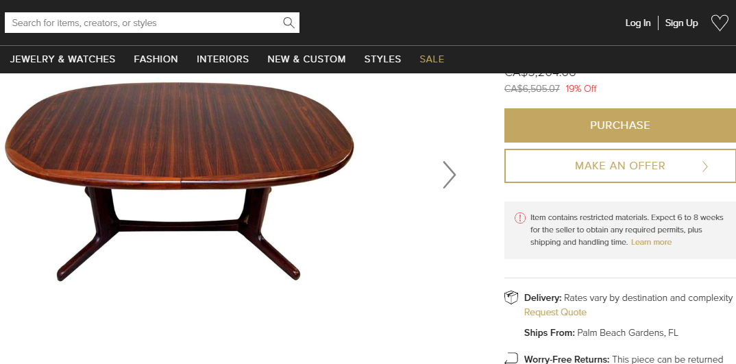 REFINISHED Danish MCM Rosewood Table Oval w 2 Leaves by Skovby 70.5"-109.5"perfect - Mid Century Modern Toronto