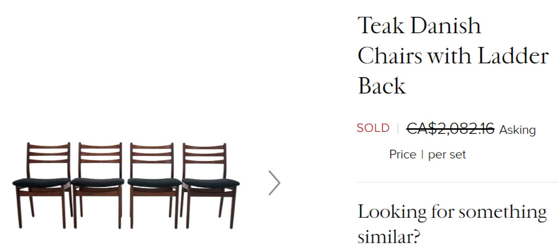 6 RESTORED Danish Mid Century Modern Teak Chairs will be REUPHOLSTERED