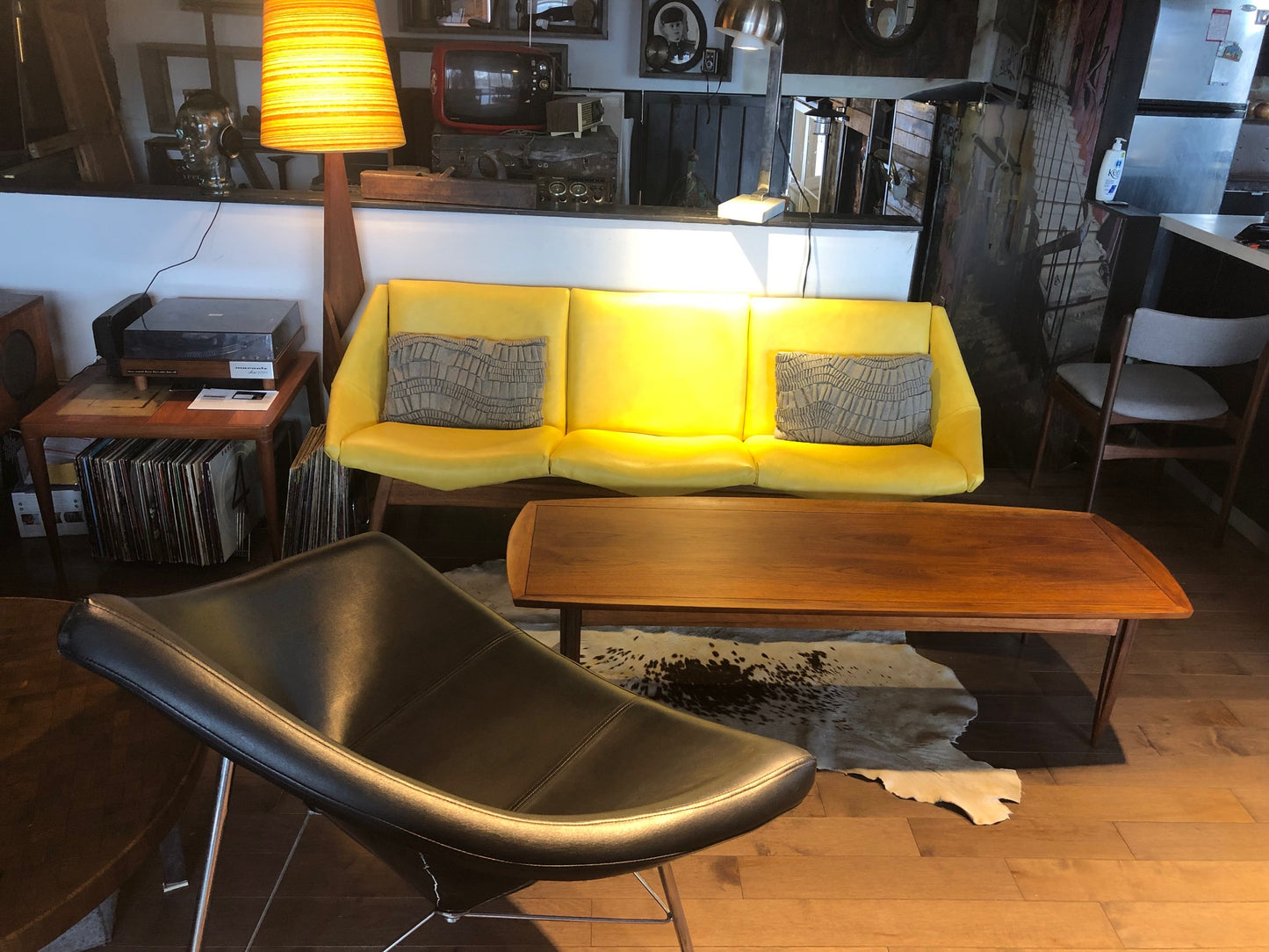 REFINISHED Mid Century Modern Walnut Coffee 5ft, PERFECT, treated for durability - Mid Century Modern Toronto