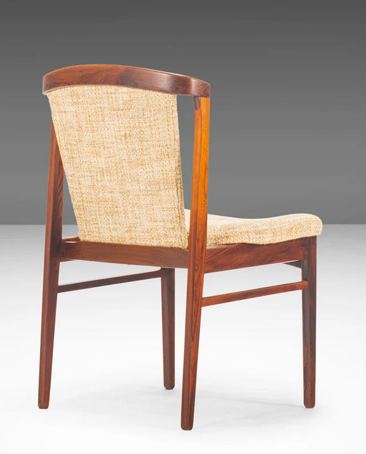 5 REFINISHED Danish MCM Rosewood Chairs by Erik Buch REUPHOLSTERED
