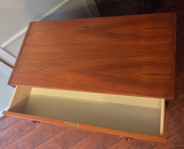 REFINISHED Mid Century Modern Teak Dresser 4 Drawers 31" - Mid Century Modern Toronto