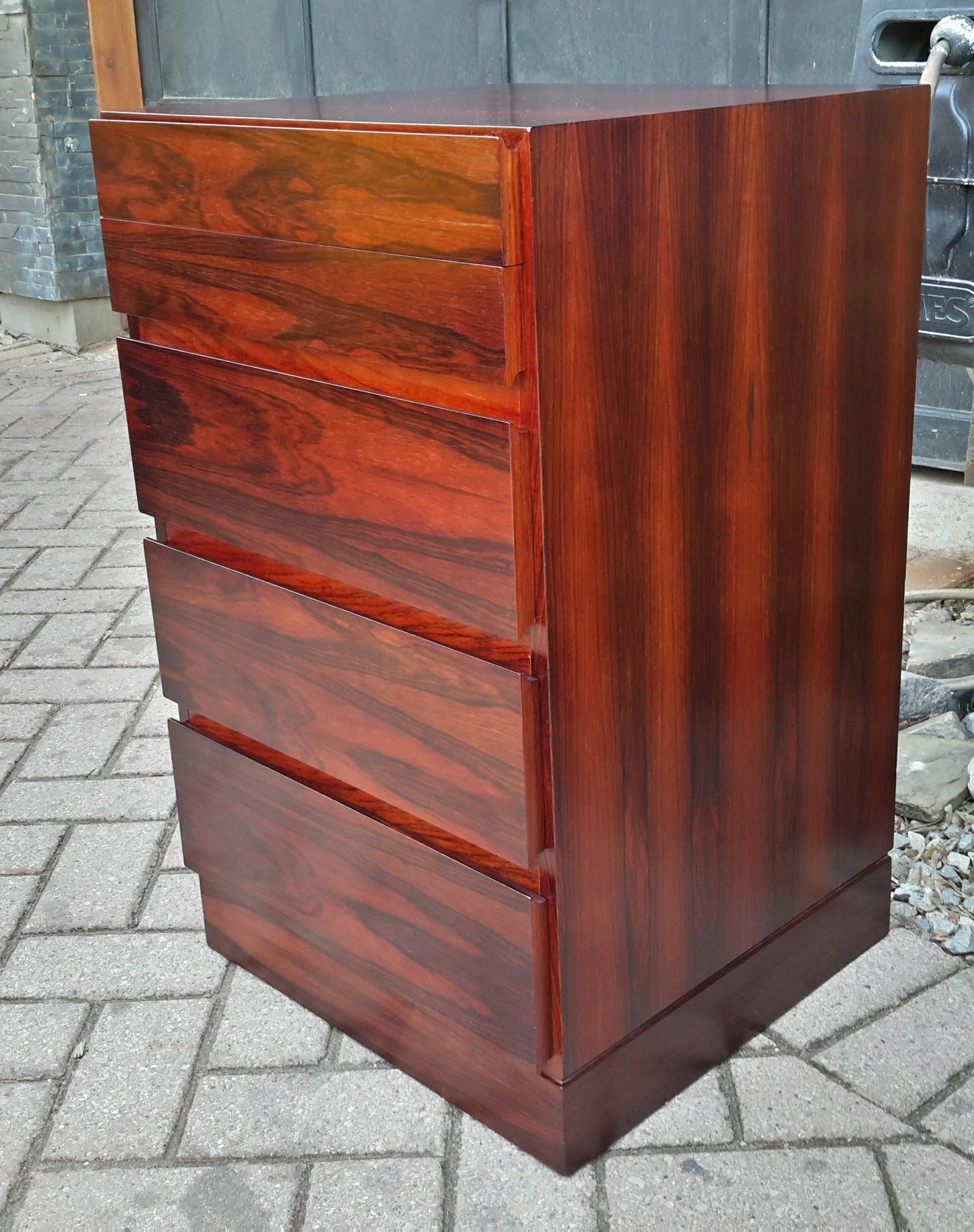 Danish MCM Small Rosewood Dresser REFINISHED 18.5" - Mid Century Modern Toronto