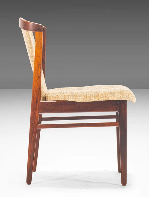 5 REFINISHED Danish MCM Rosewood Chairs by Erik Buch REUPHOLSTERED