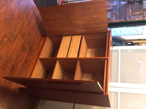 MCM Teak Tall Dresser Wardrobe Gentlemen’s Chest REFINISHED - Mid Century Modern Toronto