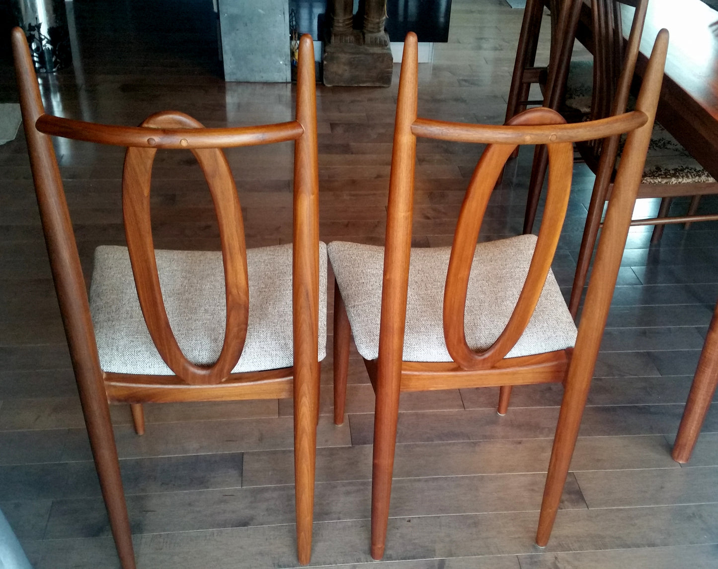 6 Mid Century Modern Teak Chairs REFINISHED REUPHOLSTERED $249 per chair - Mid Century Modern Toronto