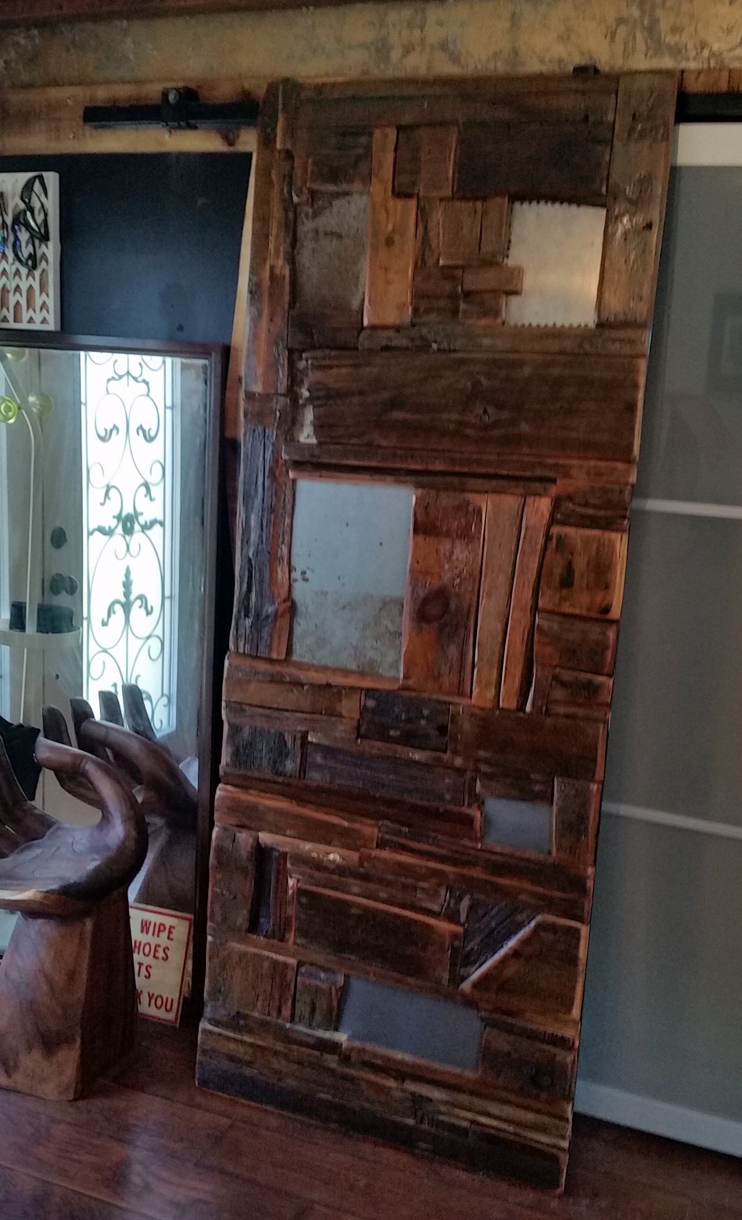 Sliding Barn Door Modern Rustic Industrial - One of the Kind - Mid Century Modern Toronto