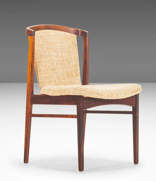 5 REFINISHED Danish MCM Rosewood Chairs by Erik Buch REUPHOLSTERED