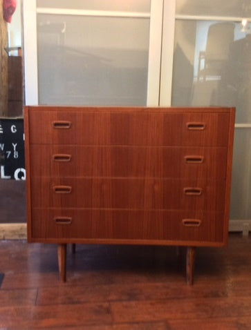 REFINISHED Danish MCM Teak 4 Drawers Dresser 35.5” - Mid Century Modern Toronto