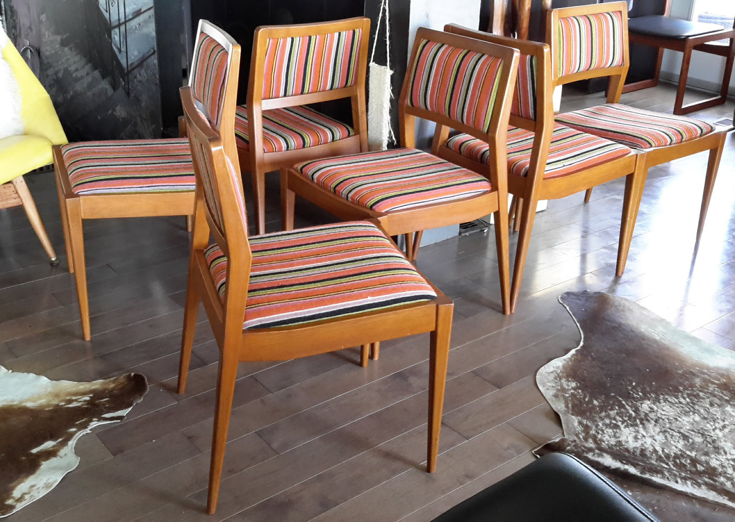 6 Mid Century Modern Teak Dining Chairs, $50 each CLEARANCE SALE - Mid Century Modern Toronto