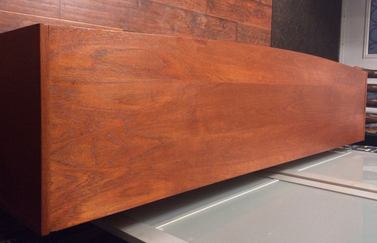 REFINISHED Mid Century Modern Teak Sideboard TV Media Console 75" - Mid Century Modern Toronto