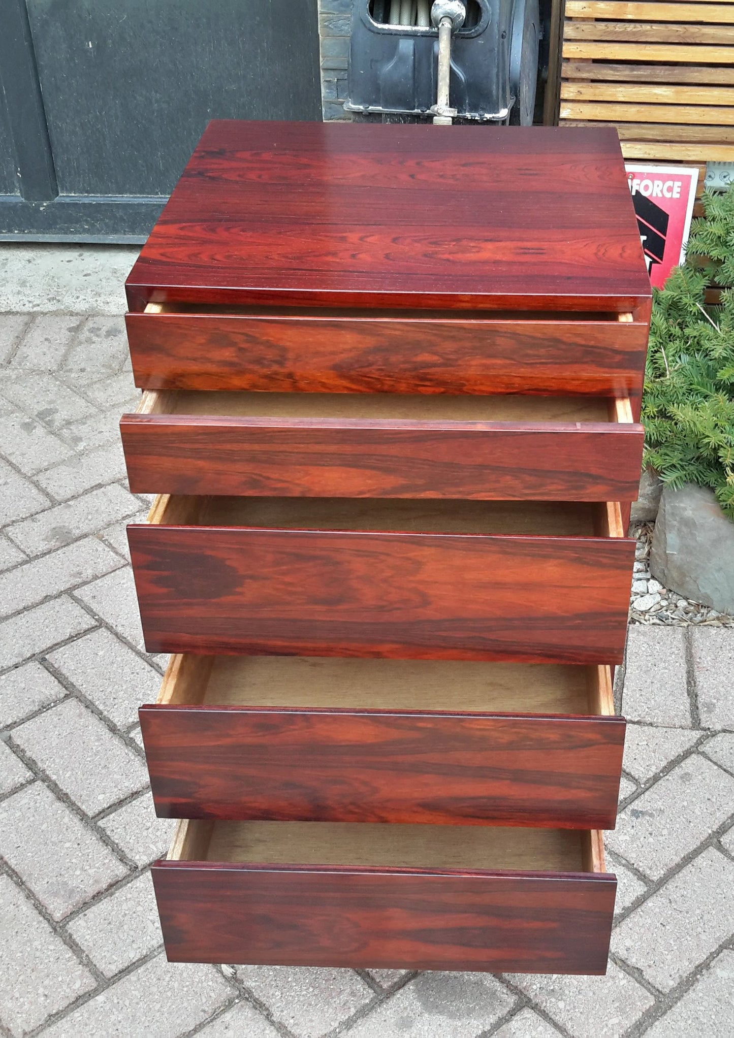 Danish MCM Small Rosewood Dresser REFINISHED 18.5" - Mid Century Modern Toronto
