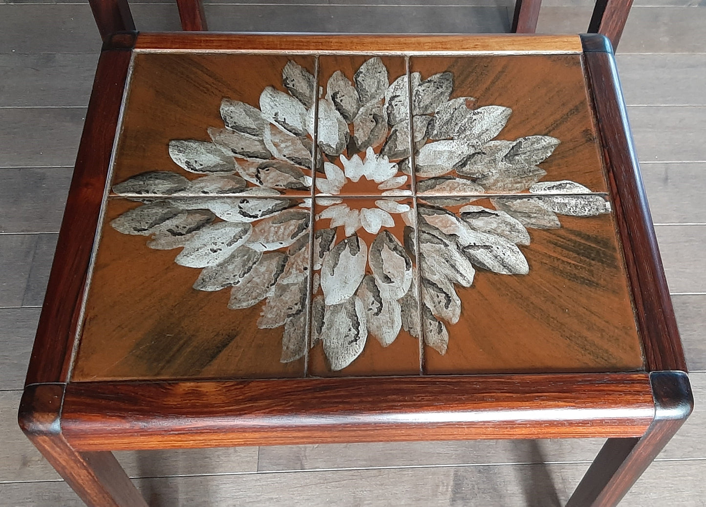 REFINISHED Danish MCM Rosewood nesting tables, set of 3, Perfect