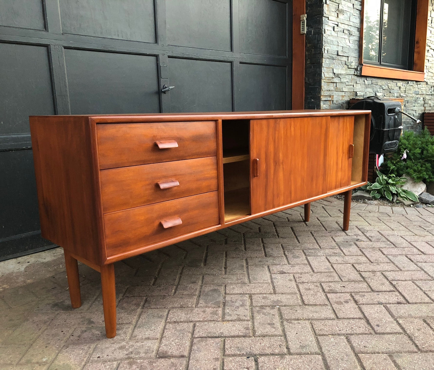 REFINISHED MCM Sideboard Buffet TV Media Console 70.5" - Mid Century Modern Toronto