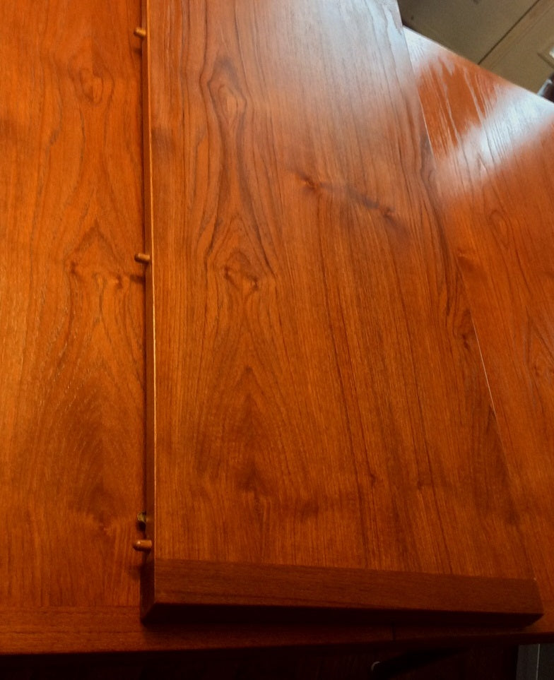Danish MCM Extension Dining Table Hans Wagner style REFINISHED 66"-102" - Mid Century Modern Toronto