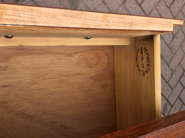 REFINISHED MCM Walnut Buffet TV Console 4 ft - Mid Century Modern Toronto