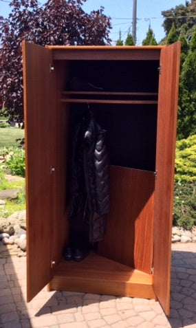 Teak MCM Wardrobe, RESTORED to perfection 33" - Mid Century Modern Toronto