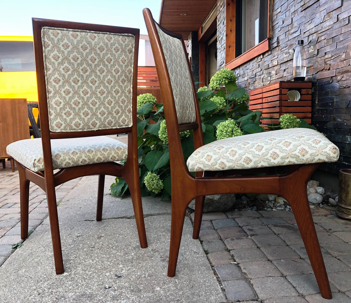 Exceptional Unique A. Pearsall style Walnut MCM Dining Table & 6 Chairs, PERFECT (part of the set) - Mid Century Modern Toronto