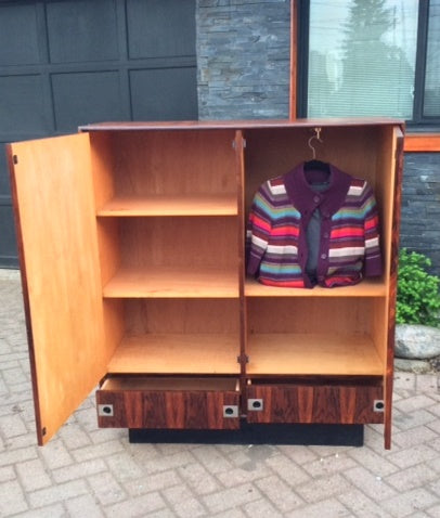 COMMING SOON Rosewood MCM Wardrobe Tall Dresser Restored 46" - Mid Century Modern Toronto