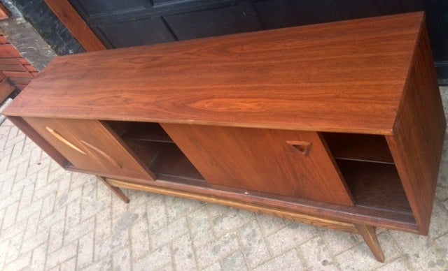 REFINISHED MCM Walnut Bar Sideboard or Media Console 70"perfect - Mid Century Modern Toronto