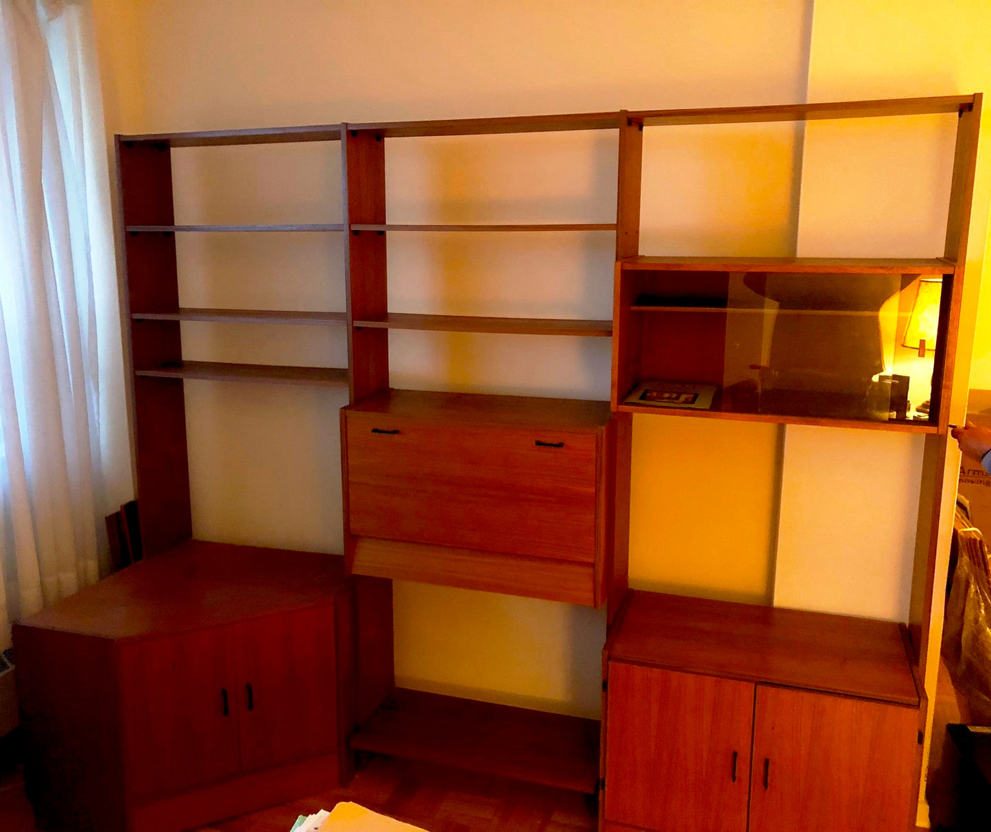Danish MCM Teak Modular Wall System w Storage & Display - Mid Century Modern Toronto