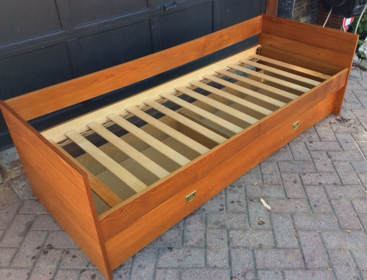 Danish Mid Century Modern Teak Day Bed with Storage Drawer - Mid Century Modern Toronto