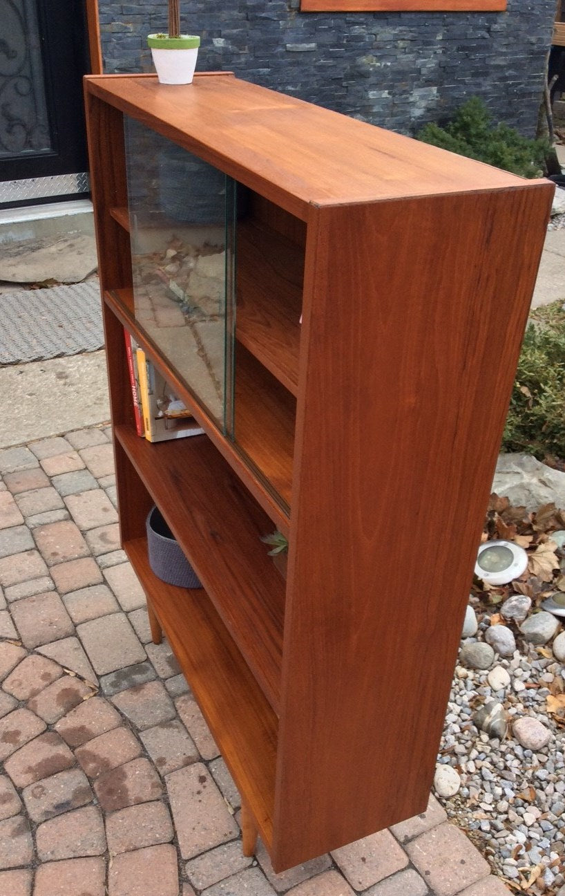 Danish Mid Century Modern Teak Display China cabinet RESTORED - Mid Century Modern Toronto