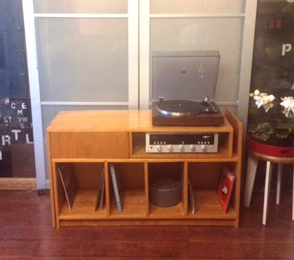 MCM Office Record Media TV Hallway Console with cubby holes - Mint - Mid Century Modern Toronto