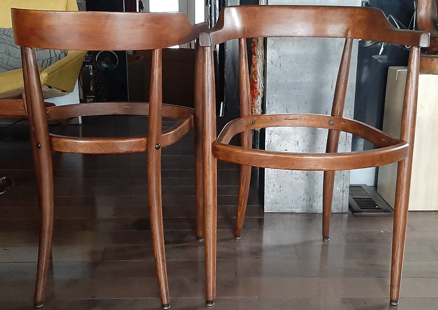 2 REFINISHED solid wood armchairs by Henderson Furniture, PERFECT - Mid Century Modern Toronto